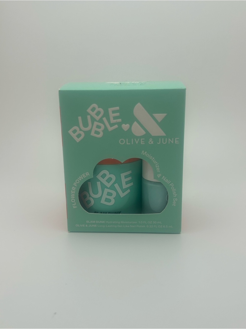Bubble Nail Polish and Moisturizer Slam Dunk Set - Mint